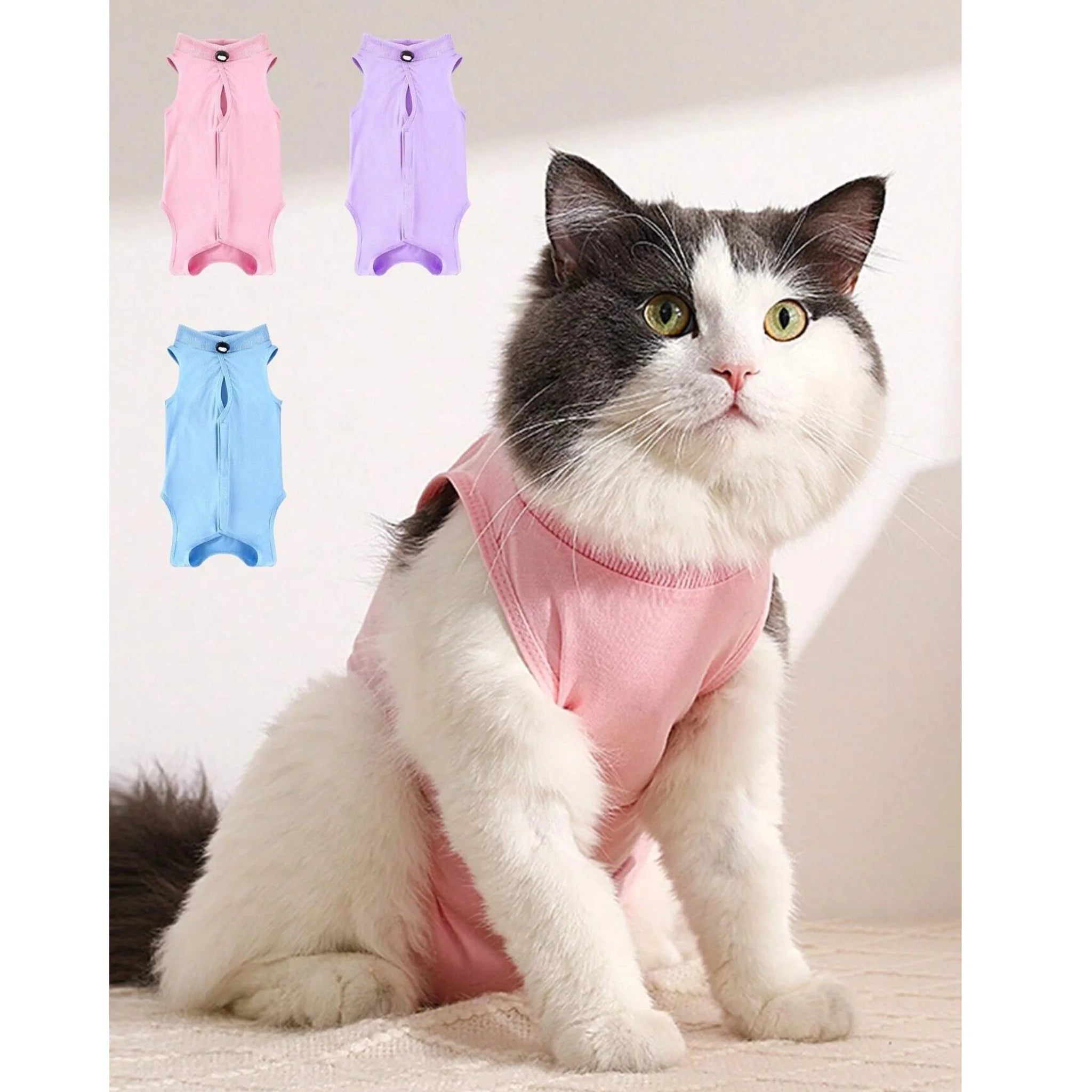 Soft Pet Post-Surgery Recovery Suit - Small - Sky Blue