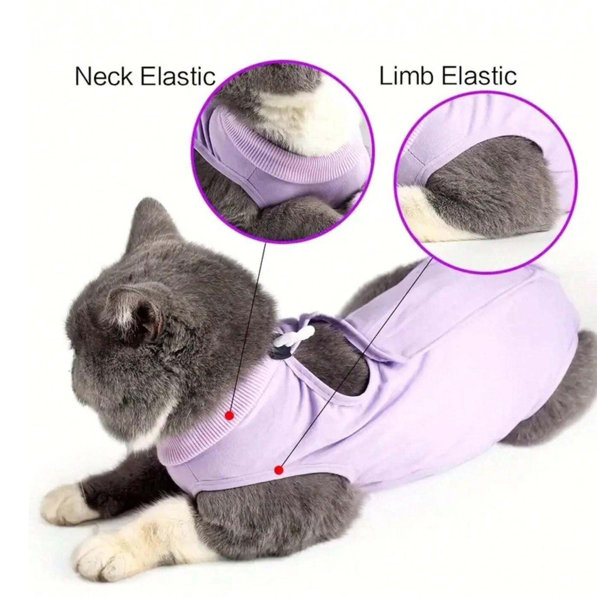 Soft Pet Post-Surgery Recovery Suit - Small - Sky Blue