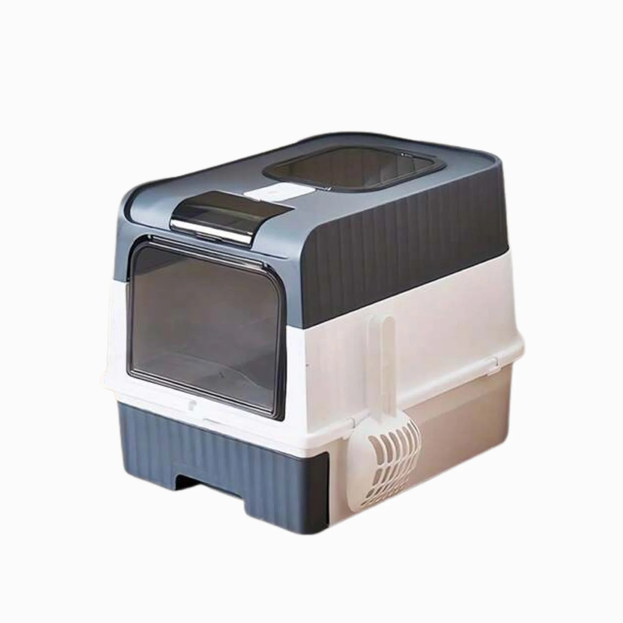 Pet carrier with transparent front panel on a white background - Petsovo