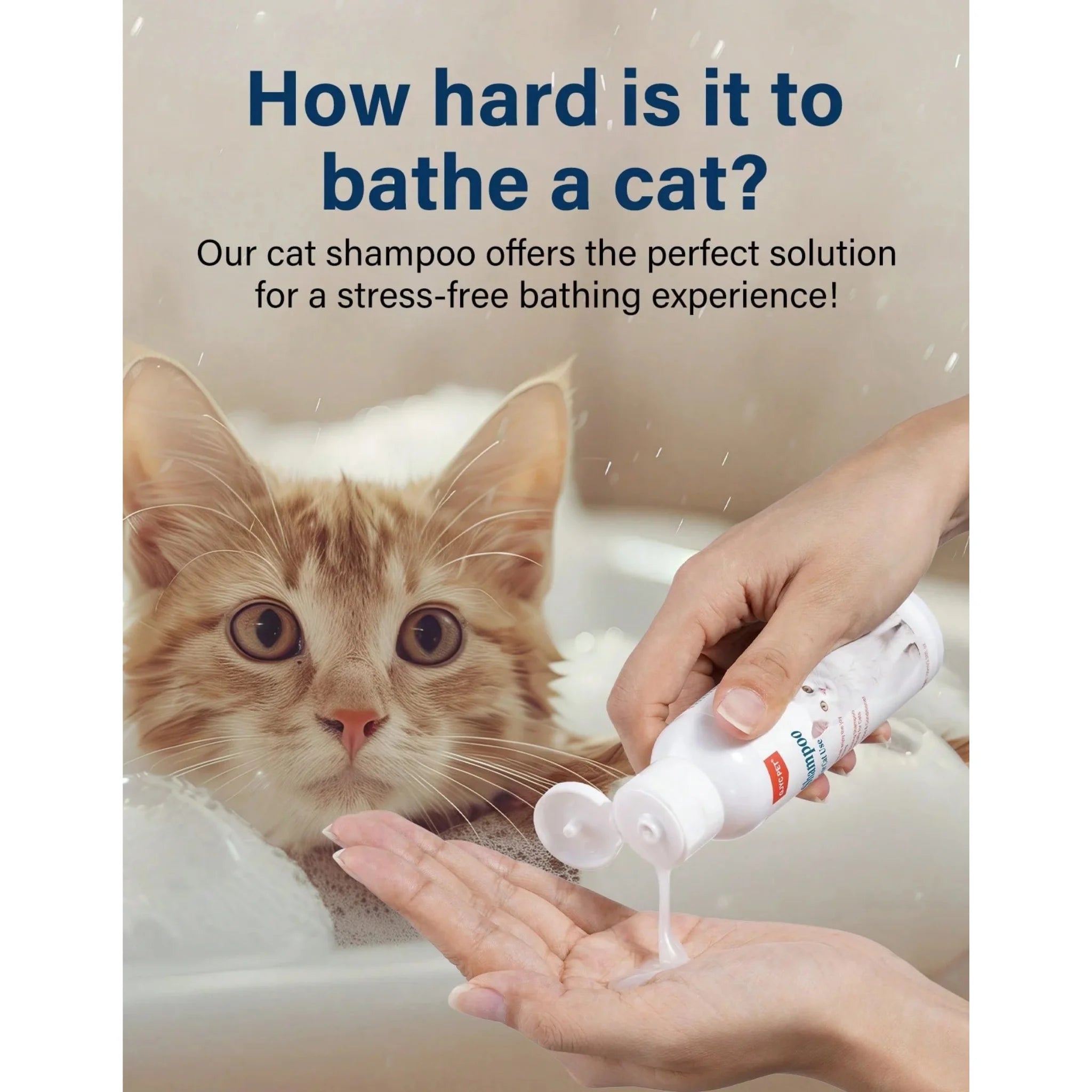 GJYC 2-in-1 Cat Shampoo & Conditioner with Coconut Oil Extract - 3.38 fl. oz.