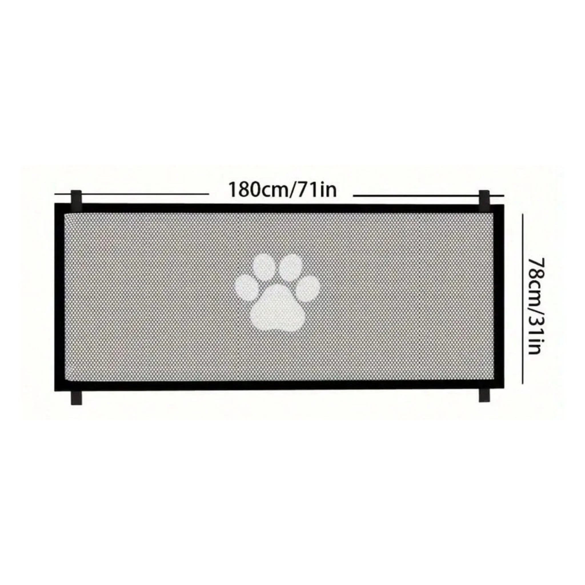 Portable Pop-Up Mesh Pet Gate Barrier - Large