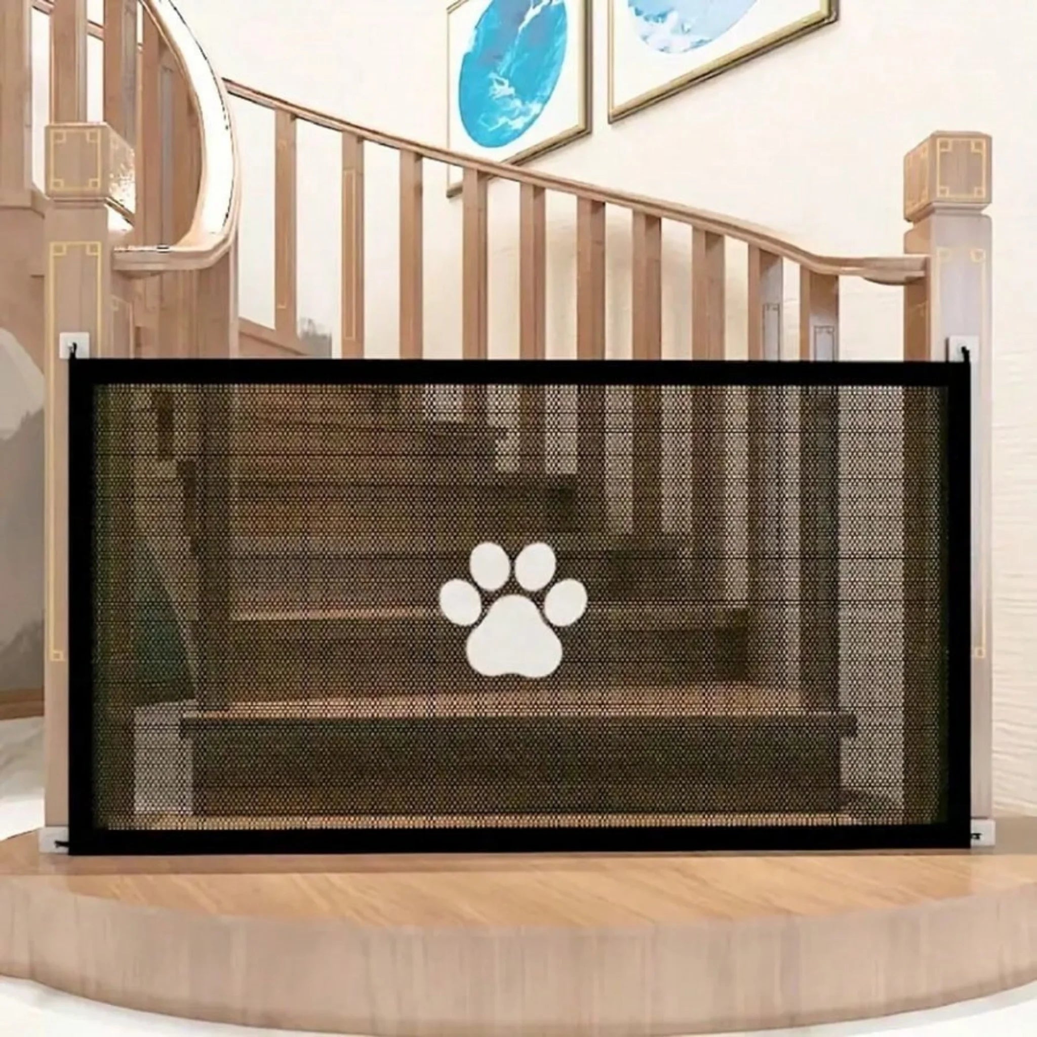 Portable Pop-Up Mesh Pet Gate Barrier - Large