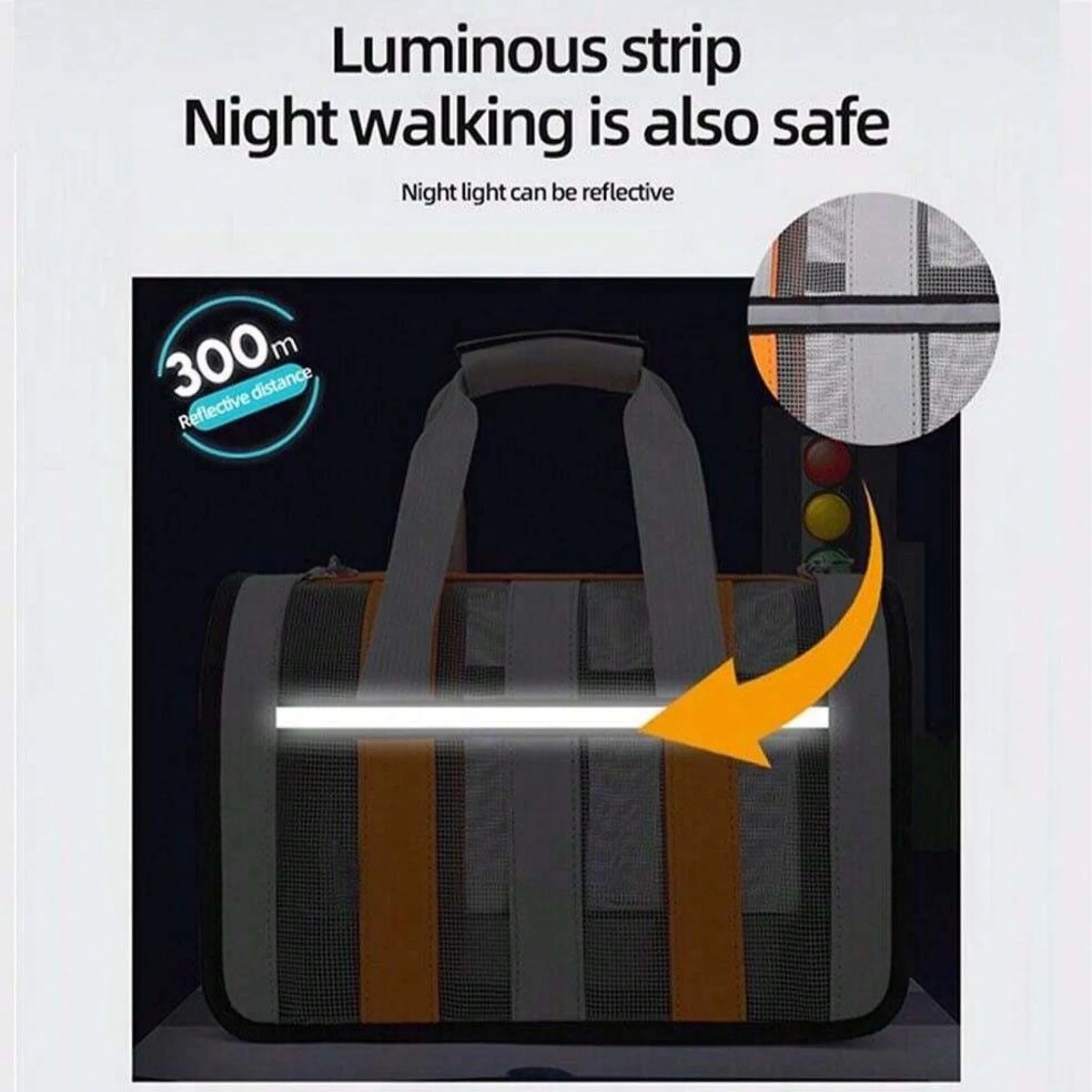 Stylish & Ventilated Pet Carrier Bag - Medium - Sapphire Blue