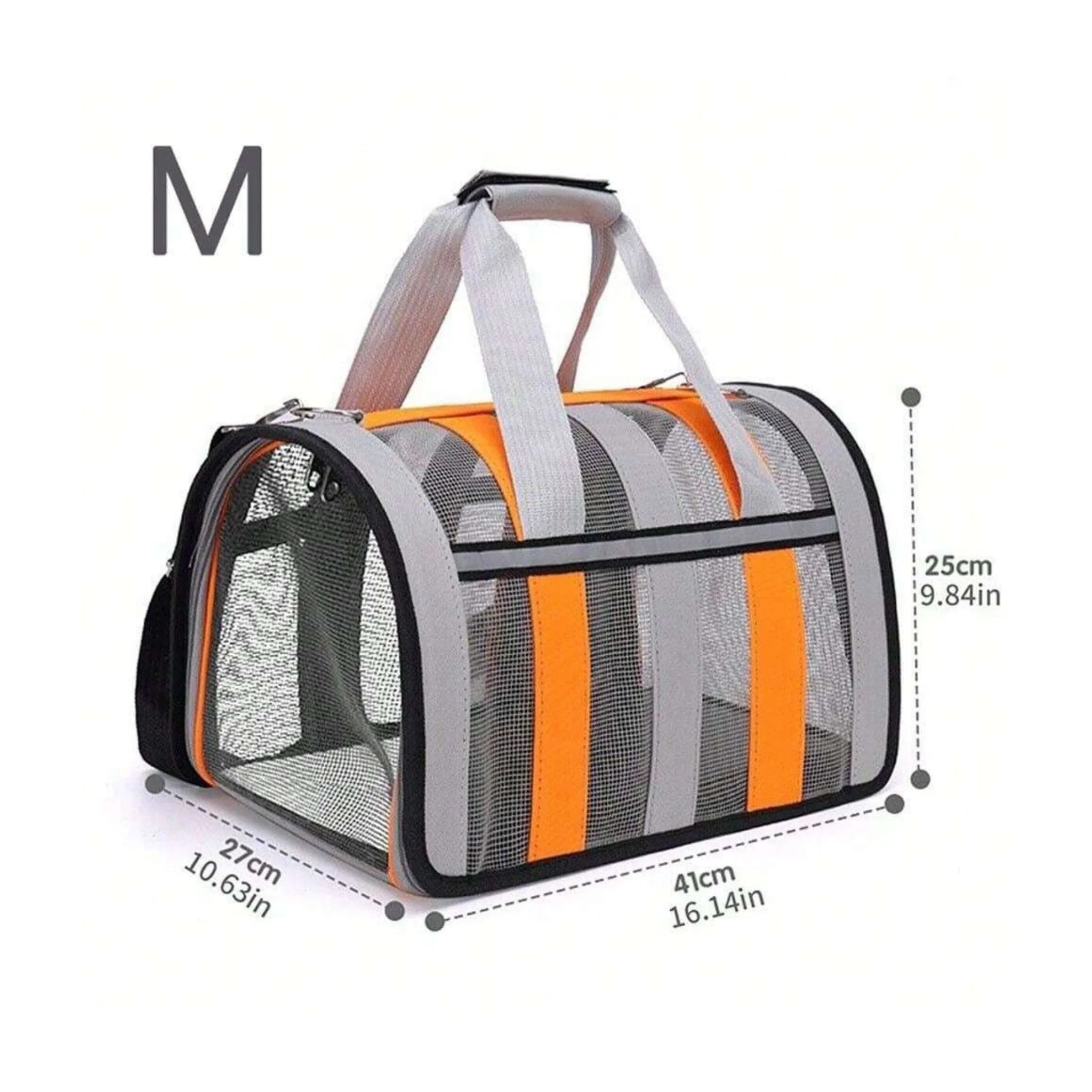 Stylish & Ventilated Pet Carrier Bag - Medium - Sapphire Blue