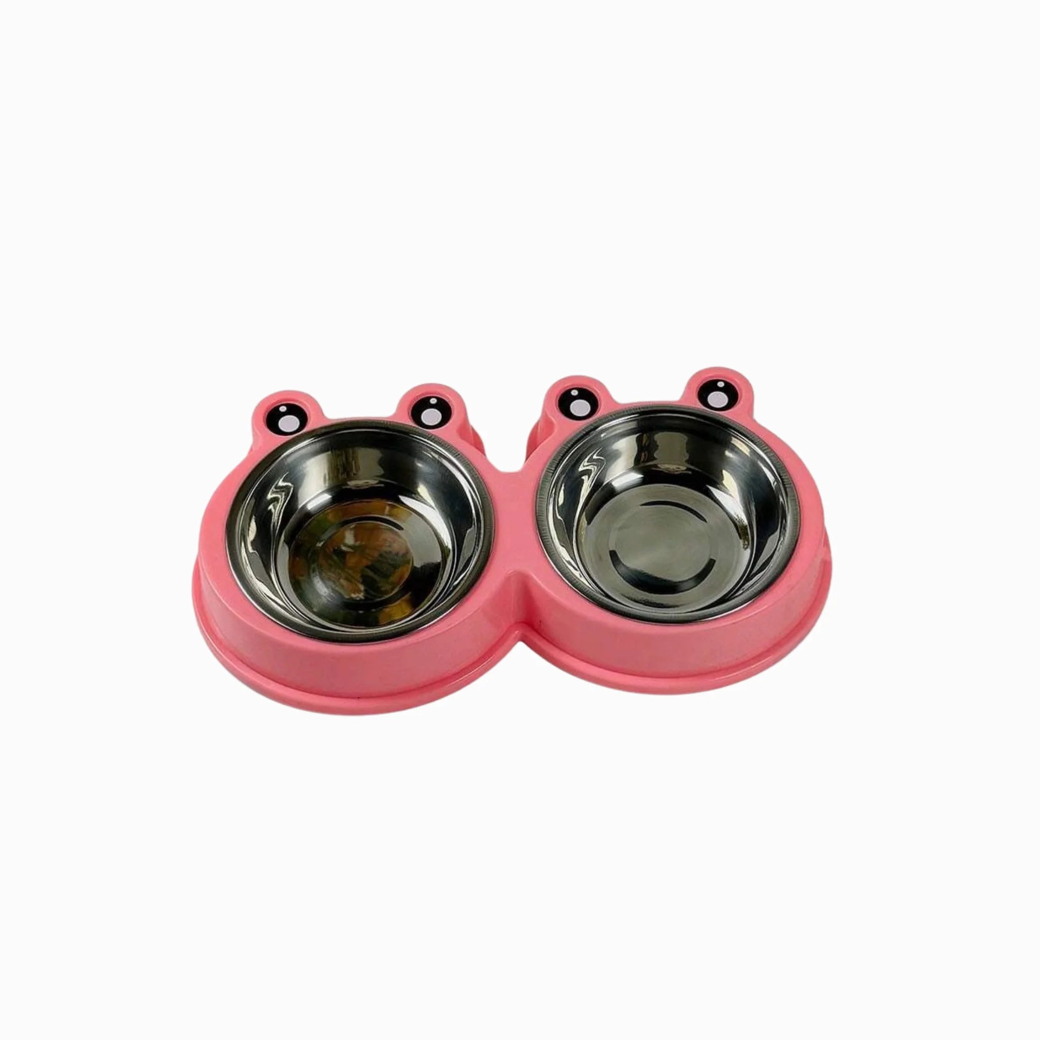 Dual Stainless Steel Pet Feeding & Water Bowls